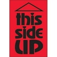 thumbnail image 1 of 2 x 3 in. - This Side Up Fluorescent Red Labels - Roll of 500, 1 of 1