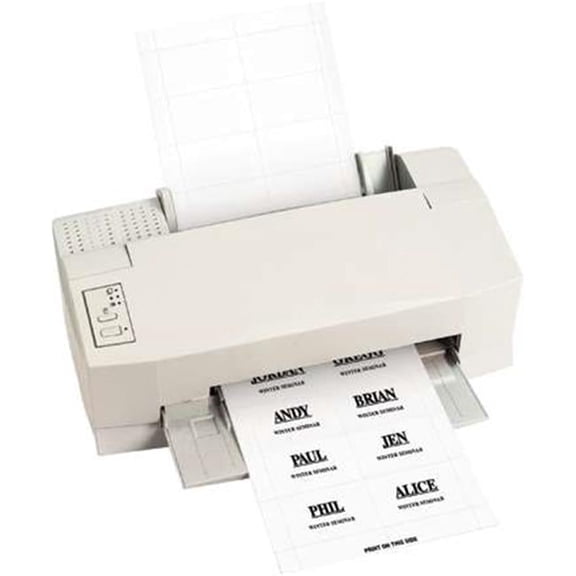 2 x 3 in. White Paper Badge Inserts - White - 2in. W x 3in. L