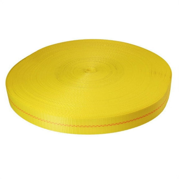 2" x 300' 12K Polyester Cargo Webbing - Yellow