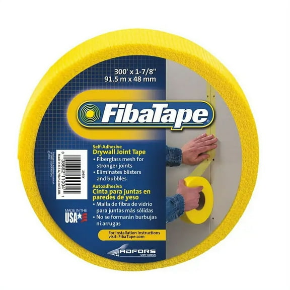 2" x 300' FibaTape FDW6590-U Yellow FibaTape Self-Adhesive Mesh Joint Tape