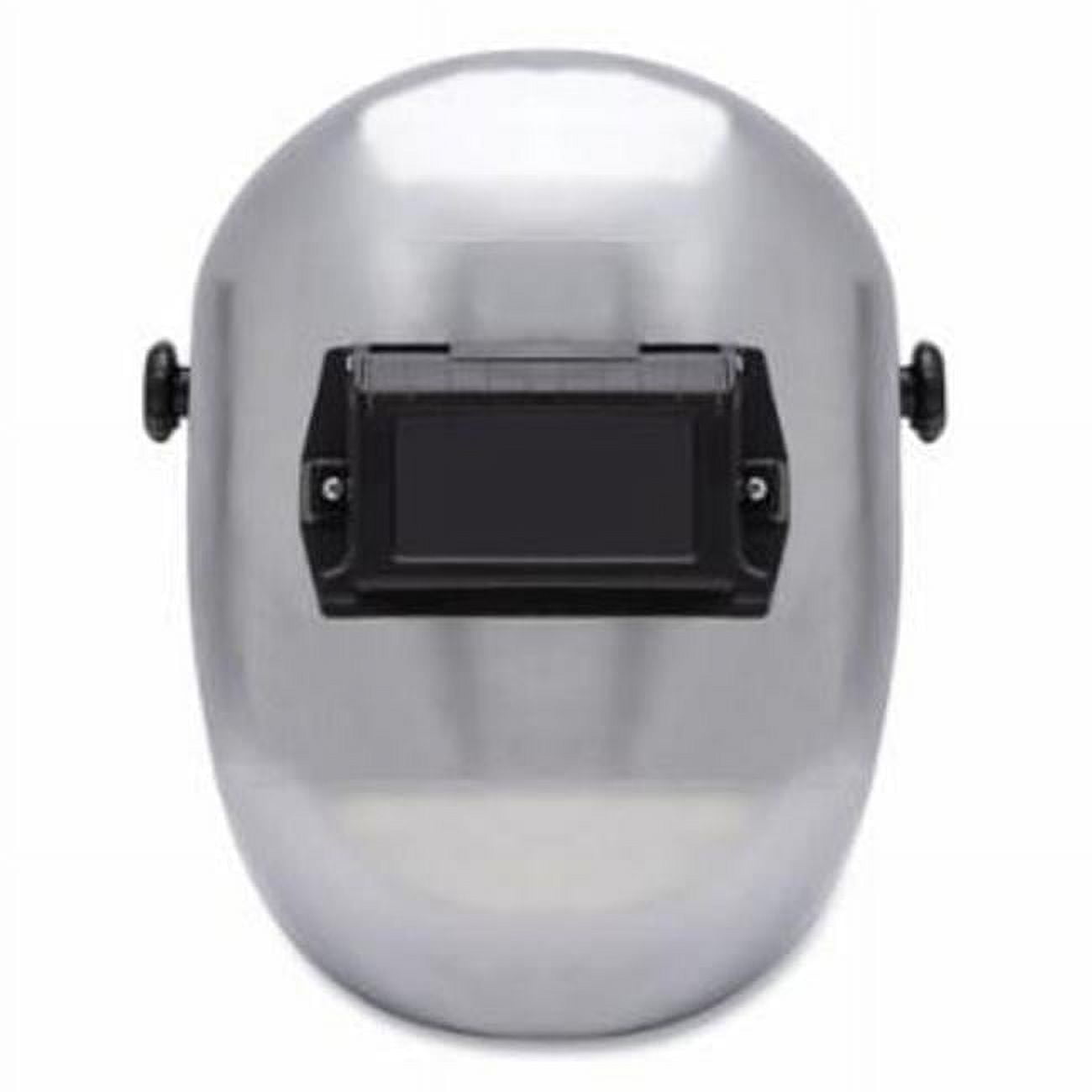 2 x 4.25 in. 10IR Front Lift Passive Welding Helmet, Silver