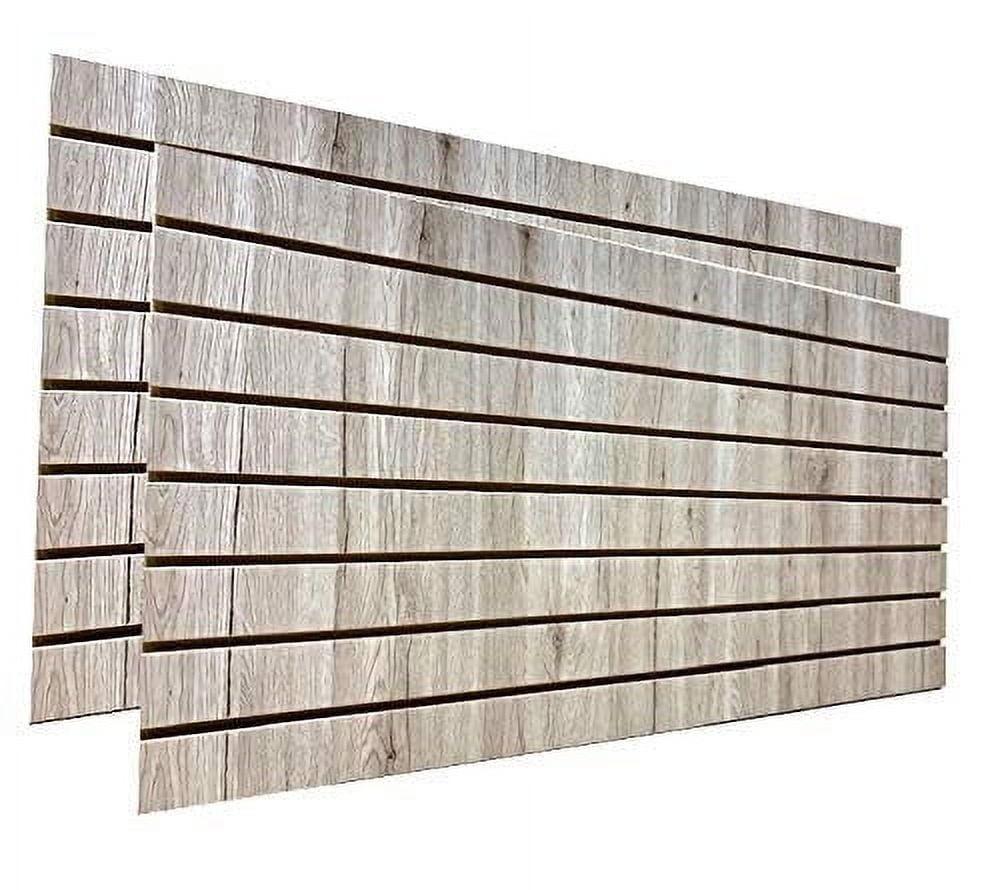 24" x 48" Barnwood MDF Slatwall Panels Set