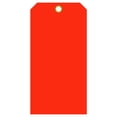 thumbnail image 1 of 2 x 4 Fluorescent orange/red Plastic Waterproof tags 100 per pack, 1 of 1
