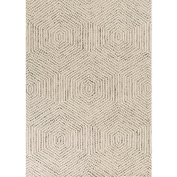 2' x 4' Wool Ivory Area Rug