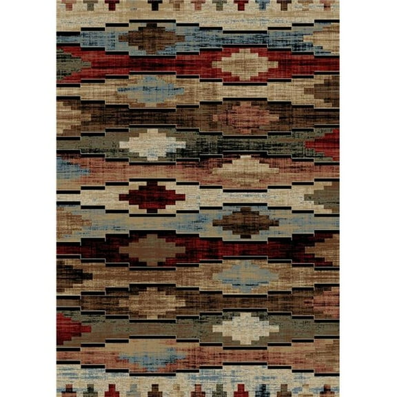 2 x 4 ft. American Destination Cross Plains Area Rug - Multi Color