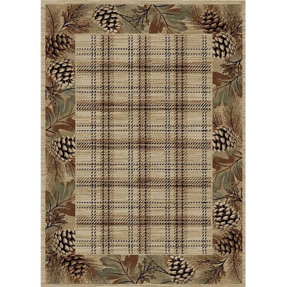 2 x 4 ft. American Destination Pembroke Plaid Area Rug, Multi Color