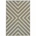 thumbnail image 1 of 2 x 4 ft. Gray Geometric Stain Resistant Indoor & Outdoor Rectangle Area Rug - Blue and Gray, 1 of 1