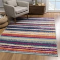 thumbnail image 1 of 2 x 4 ft. Multi Color Irregular Striped Area Rug, 1 of 1