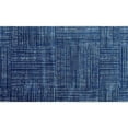 thumbnail image 1 of 2 x 4 ft. Navy Blue Striped Washable Rectangle Area Rug with UV Protection, 1 of 1