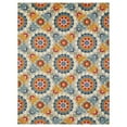 thumbnail image 1 of 2 x 4 ft. Orange Floral Lattice Indoor or Outdoor Area Rug - Ivory, 1 of 1