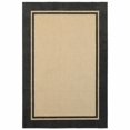 thumbnail image 1 of 2 x 4 ft. Sand Stain Resistant Indoor & Outdoor Rectangle Area Rug - Beige and Black - 2 x 4 ft., 1 of 1