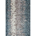 thumbnail image 1 of 2 x 4 ft. Titanium Collection Mosaic Woven Area Rug - Aqua, 1 of 1