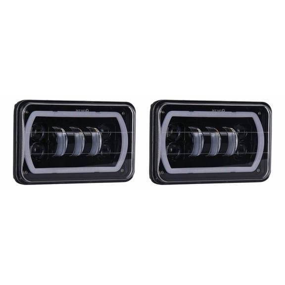 2 x 4 x 6 Inch LED Bulbs, Drl, Clear, Hi-Lo B