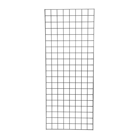 2' x 5' Wire Grid Panels in Sleek Black, Heavy Duty 1/4" Thick Gridwall Display Rack, Versatile Wire Grid Wall Panels with 3" On-Center Mesh for Retail, Events, and Organizing