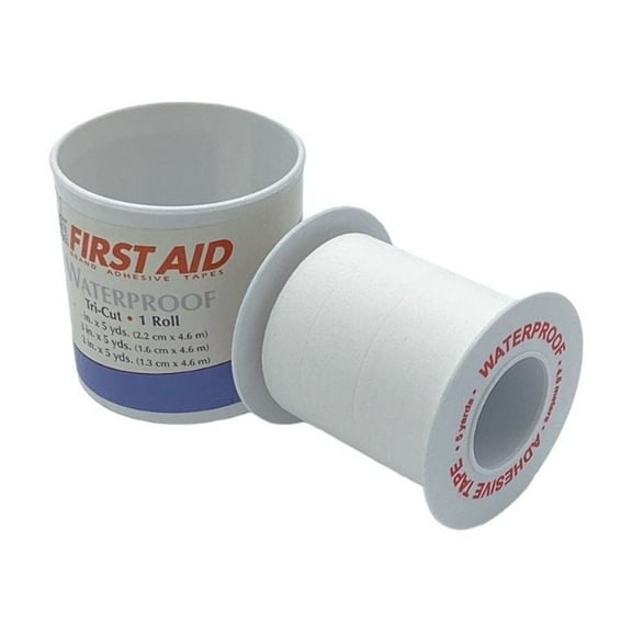 2" x 5 Yards White First-Aid Waterproof Adhesive Tape - 1 Roll/Package 10 Packages (MS-15175)