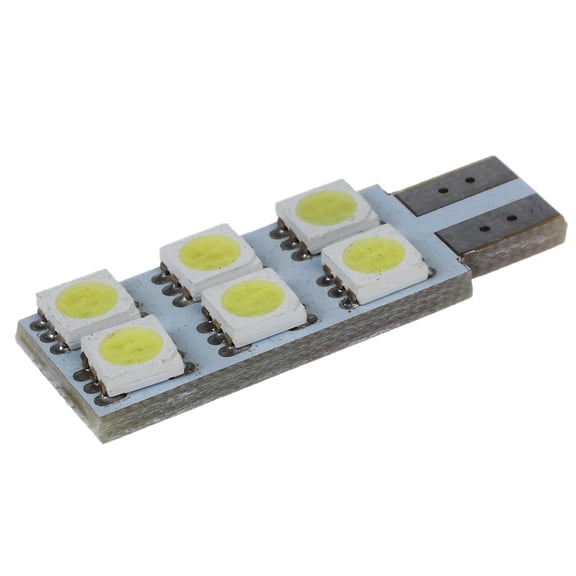 2 x 5050 SMD 6 LED T10 194 W5W Canbus Error Free Light Bulb Lamp White DC 12V
