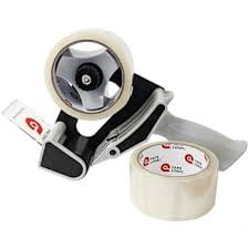 2" x 55" Clear Polypropylene Tape Dispenser Combo