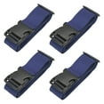 thumbnail image 1 of 2" x 6.5' Luggage Strap Polyester Adjustable Suitcase Belt for Travel Packing Bag Closure Identify, Dark Blue 4 Pack, 1 of 6