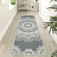 thumbnail image 1 of 2' x 6' Boho Runner Rug Non Slip Washable Soft Carpet Area Rug for Entryway Hallway Kitchen Bedroom, 1 of 10