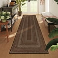 thumbnail image 1 of 2' x 6' Braided Jute Hallway Runner Rug，Non Slip Ultra Thin Washable Low-Pile Carpet for Laundry Room, Farmhouse Modern Mat Runner for Bedroom, Entryway, Hallway, 1 of 10
