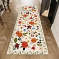 thumbnail image 1 of 2'x 6' Boho Runner Rug for Hallways, Soft Non Slip Washable Runner Rug Floral Floor Carpet Runner Rug for Entryway Laundry Room Bathroom, 1 of 11