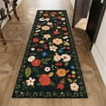 thumbnail image 1 of 2'x 6' Boho Runner Rug for Hallways, Soft Non Slip Washable Runner Rug Floral Floor Carpet Runner Rug for Entryway Laundry Room Bathroom, 1 of 11