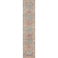 thumbnail image 1 of 2â€™ x 6â€™ Gray and Gold Medallion Runner Rug, 1 of 6