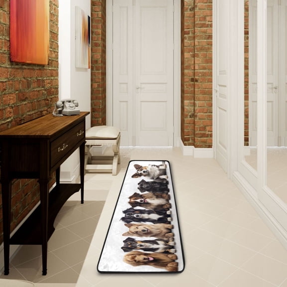 2' x 6' Hallway Runner Rugs Modern Floor Carpet Non Slip Entryway Mat Bedroom Bathroom Kitchen Dogs