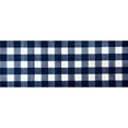 thumbnail image 1 of 2' x 6' Navy and White Buffalo Plaid Washable Runner Rug, 1 of 6