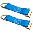 thumbnail image 1 of 2"x 6" Rope Tie Off w/ Spring E-Fitting & D-Ring (Blue) - 2 Pack, 1 of 6