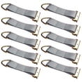 thumbnail image 1 of 2"x 6" Rope Tie Off w/ Spring E-Fitting & D-Ring (Gray) - 10 Pack, 1 of 6
