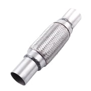 2x 6 Stainless Steel Flexible Exhaust Pipe Double Braid Replacement Overall Length 10 for Trucks and Cars