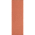 thumbnail image 1 of 2' x 6' Terracotta Orange Solid Rectangular Rug Runner, 1 of 2