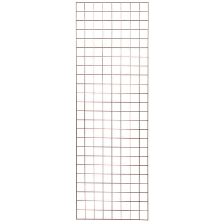 2 x 6 foot Rose Gold Wire Grid Panel - Spaced 3" on Center