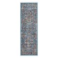 thumbnail image 1 of 2 x 6 ft. Blue Medallion Power Loom Runner Rug, 1 of 1
