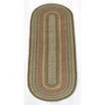 thumbnail image 1 of 2 x 6 ft. Braided Oval Rug - Fir & Ivory, 1 of 1