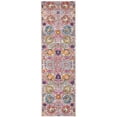 thumbnail image 1 of 2 x 6 ft. Gray & Pink Distressed Runner Rug, 1 of 1