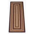 thumbnail image 1 of 2 x 6 ft. Oblong Braided Rug - Black Cherry - Chocolate & Cream, 1 of 1