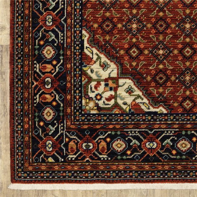Power Rug 2 x 6 ft. Oriental Power Loom Stain Resistant Runner Rug with Fringe ...