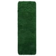 2 x 6 ft Polyester Green Rectangular Indoor Solid Modern Fluffy Soft ...