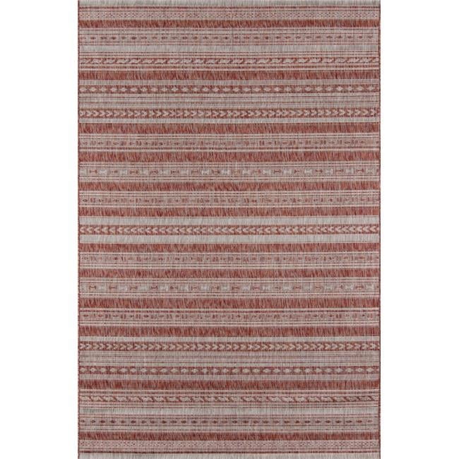 2 x 6 ft. Villa Machine Made Contemporary Runner Rug, Copper - Walmart.com