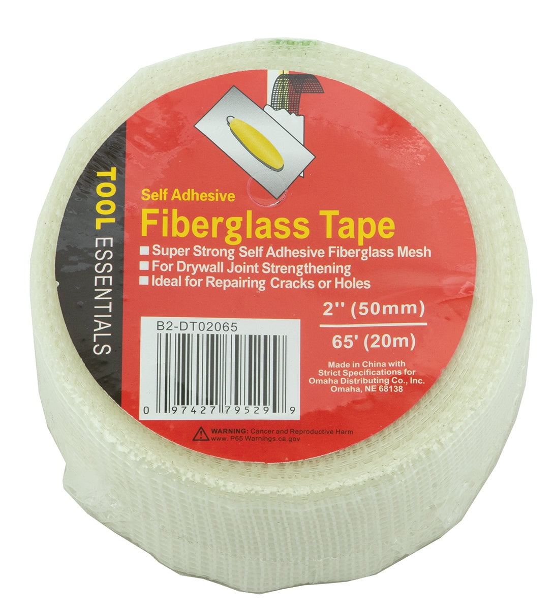 2" x 65' Fiberglass Mesh Self Adhesive Drywall Tape