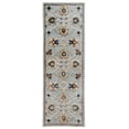 thumbnail image 1 of 2â€™ x 7â€™ Blue and Beige Floral Runner Rug, 1 of 8