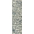 thumbnail image 1 of 2' x 7' Ivory or Blue Ancient Viscose Runner Rug, 1 of 2