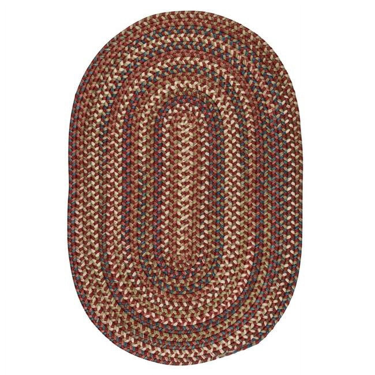 Rust Footprints Rug 2 x 7 ft. Cedar Cove Braided Rug, Rust - Walmart.com
