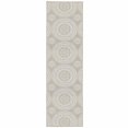 thumbnail image 1 of 2 x 7 ft. Gray Geometric Stain Resistant Indoor & Outdoor Rectangle Area Rug - Gray and Ivory - 2 x 7 ft., 1 of 1