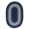 thumbnail image 1 of 2 x 7 ft. North Ridge Wool-Blend Braided Rug, Navy, 1 of 1