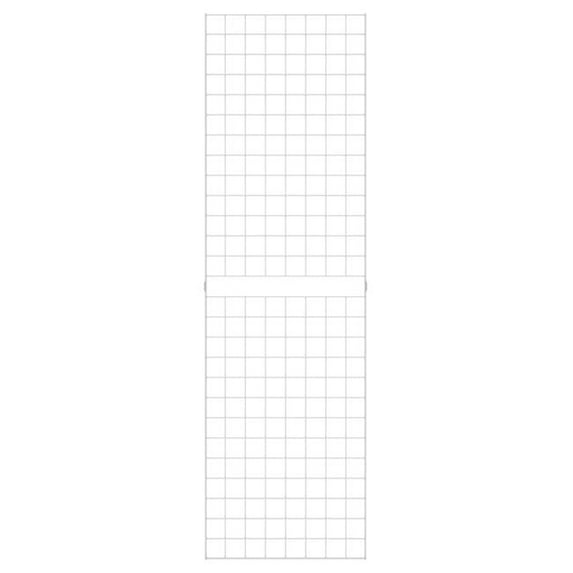 2 x 7 ft. Portable Grid Panel for Clothing, White - Pack of 3