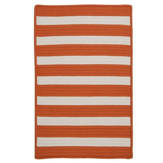 2 x 7 ft. Stripe It Rug, Tangerine