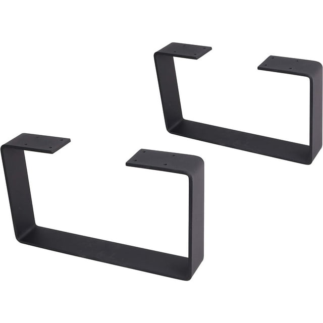 2 x 8"Coffee Table Legs,U Shaped Heavy Duty Solid Steel Table Legs